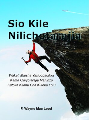 cover image of Not What I Expected Swahili Edition